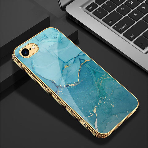iPhone 8 / 7 Cover - Mystic Marble Series - Premium Electroplated Shutterproof Case Soft Silicon Borders Case