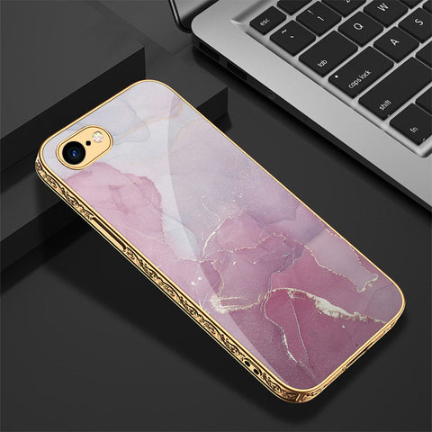 iPhone 8 / 7 Cover - Mystic Marble Series - Premium Electroplated Shutterproof Case Soft Silicon Borders Case