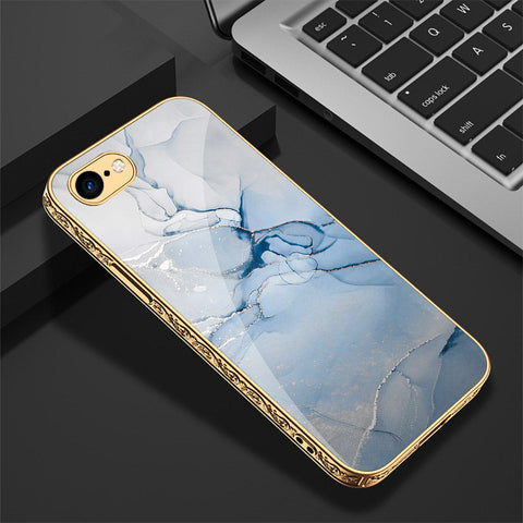 iPhone 8 / 7 Cover - Mystic Marble Series - Premium Electroplated Shutterproof Case Soft Silicon Borders Case