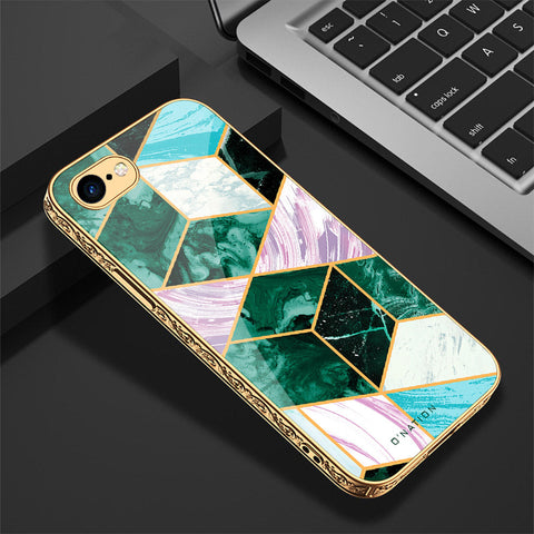 iPhone 8 / 7 Cover - O'Nation Shades of Marble Series - Premium Electroplated Shutterproof Case Soft Silicon Borders Case