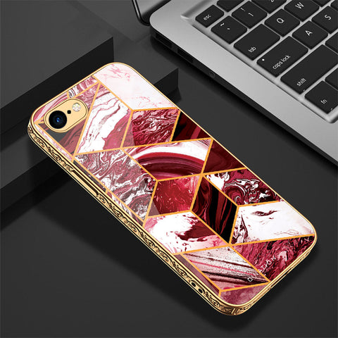 iPhone 8 / 7 Cover - O'Nation Shades of Marble Series - Premium Electroplated Shutterproof Case Soft Silicon Borders Case