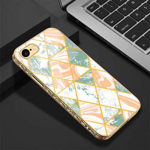 iPhone 8 / 7 Cover - O'Nation Shades of Marble Series - Premium Electroplated Shutterproof Case Soft Silicon Borders Case