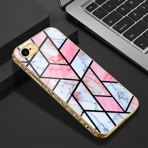 iPhone 8 / 7 Cover - O'Nation Shades of Marble Series - Premium Electroplated Shutterproof Case Soft Silicon Borders Case