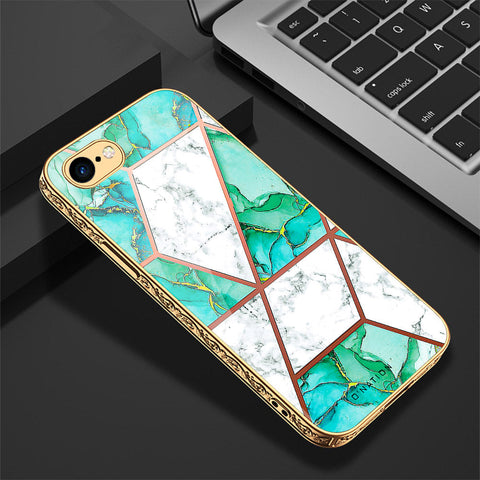 iPhone 8 / 7 Cover - O'Nation Shades of Marble Series - Premium Electroplated Shutterproof Case Soft Silicon Borders Case
