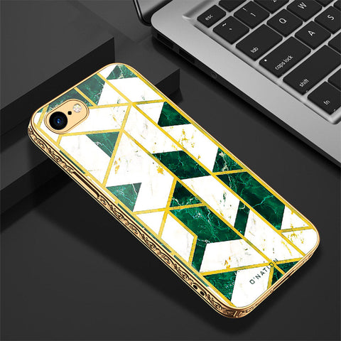 iPhone 8 / 7 Cover - O'Nation Shades of Marble Series - Premium Electroplated Shutterproof Case Soft Silicon Borders Case