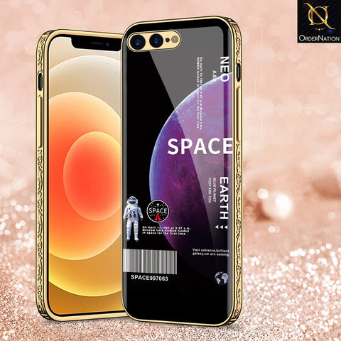 iPhone 8 Plus / 7 Plus Cover - Limitless Series - Premium Electroplated Shutterproof Case Soft Silicon Borders Case