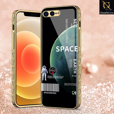 iPhone 8 Plus / 7 Plus Cover - Limitless Series - Premium Electroplated Shutterproof Case Soft Silicon Borders Case