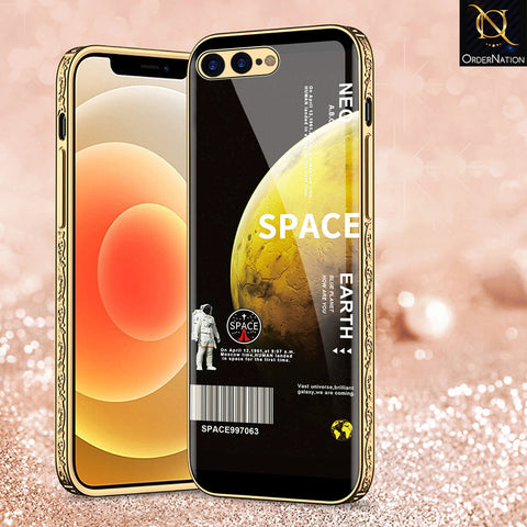 iPhone 8 Plus / 7 Plus Cover - Limitless Series - Premium Electroplated Shutterproof Case Soft Silicon Borders Case