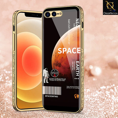 iPhone 8 Plus / 7 Plus Cover - Limitless Series - Premium Electroplated Shutterproof Case Soft Silicon Borders Case