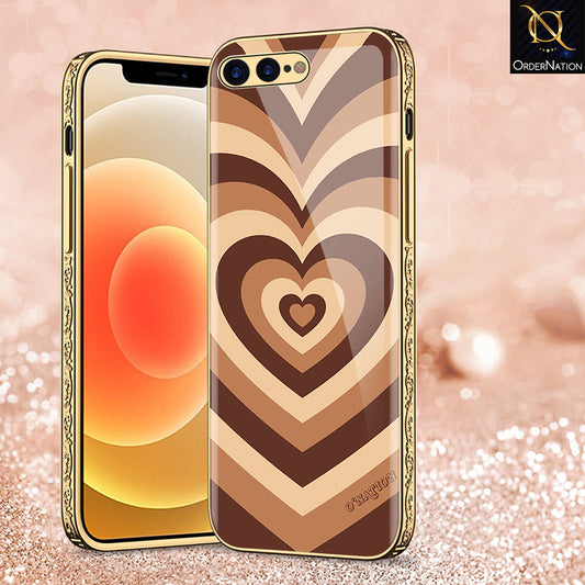 iPhone 8 Plus / 7 Plus Cover - O'Nation Heartbeat Series - Premium Electroplated Shutterproof Case Soft Silicon Borders Case