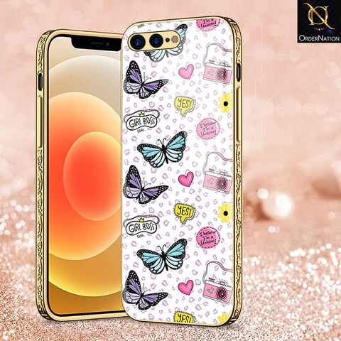 iPhone 8 Plus / 7 Plus Cover - Vanilla Dream Series - Premium Electroplated Shutterproof Case Soft Silicon Borders Case