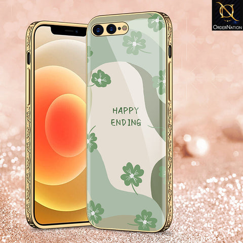iPhone 8 Plus / 7 Plus Cover - Happy Series - Premium Electroplated Shutterproof Case Soft Silicon Borders Case
