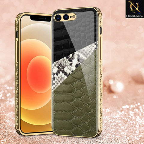 iPhone 8 Plus / 7 Plus Cover - Printed Skins Series - Premium Electroplated Shutterproof Case Soft Silicon Borders Case