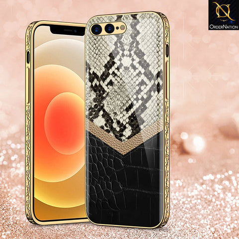 iPhone 8 Plus / 7 Plus Cover - Printed Skins Series - Premium Electroplated Shutterproof Case Soft Silicon Borders Case