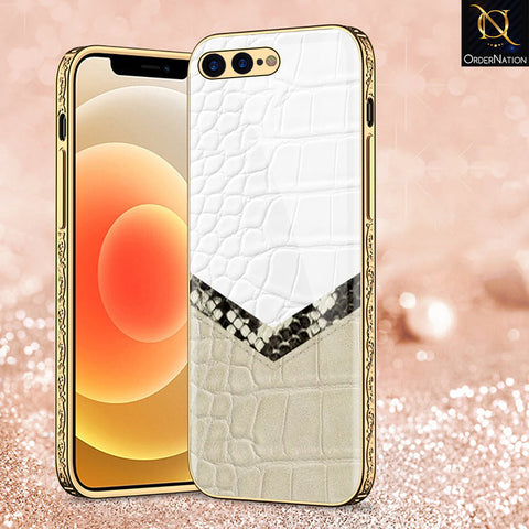 iPhone 8 Plus / 7 Plus Cover - Printed Skins Series - Premium Electroplated Shutterproof Case Soft Silicon Borders Case