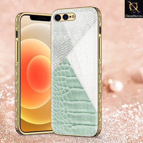 iPhone 8 Plus / 7 Plus Cover - Printed Skins Series - Premium Electroplated Shutterproof Case Soft Silicon Borders Case