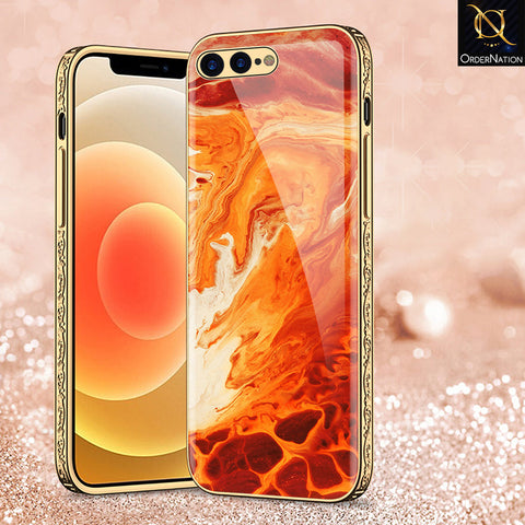 iPhone 8 Plus / 7 Plus Cover - Mystic Marble Series - Premium Electroplated Shutterproof Case Soft Silicon Borders Case