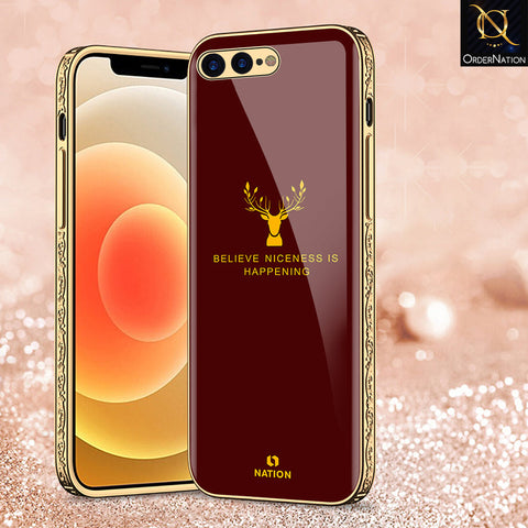 iPhone 8 Plus / 7 Plus Cover - Nice Series - Premium Electroplated Shutterproof Case Soft Silicon Borders Case