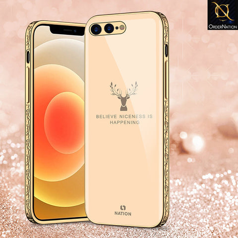 iPhone 8 Plus / 7 Plus Cover - Nice Series - Premium Electroplated Shutterproof Case Soft Silicon Borders Case