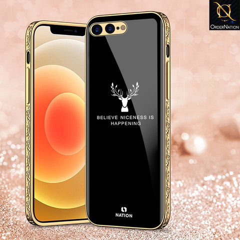 iPhone 8 Plus / 7 Plus Cover - Nice Series - Premium Electroplated Shutterproof Case Soft Silicon Borders Case