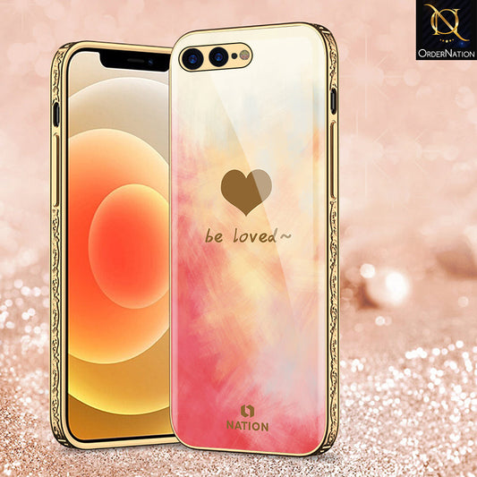 iPhone 8 Plus / 7 Plus Cover - Onation Heart Series - Premium Electroplated Shutterproof Case Soft Silicon Borders Case