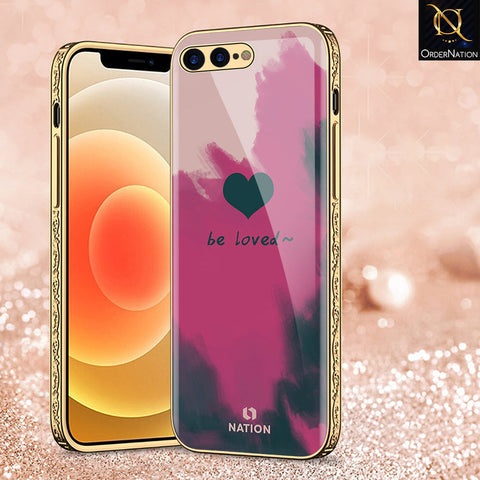 iPhone 8 Plus / 7 Plus Cover - Onation Heart Series - Premium Electroplated Shutterproof Case Soft Silicon Borders Case