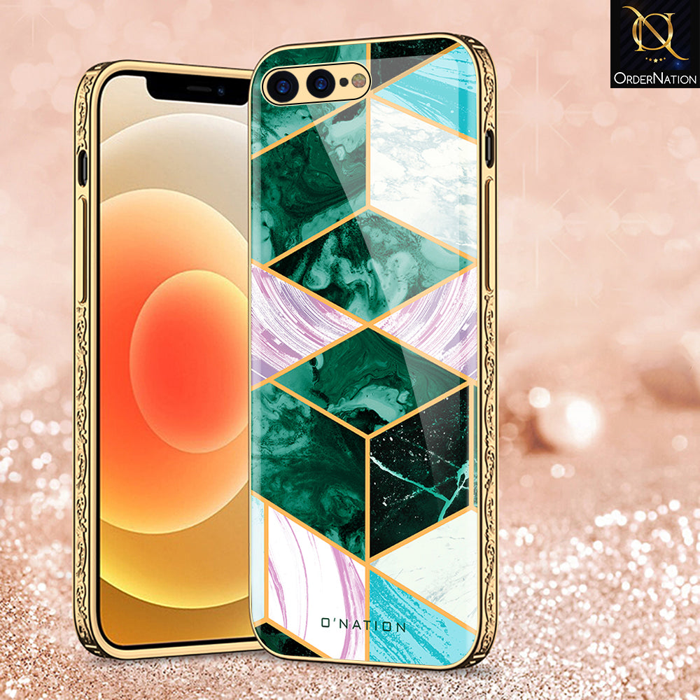 iPhone 8 Plus / 7 Plus Cover - O'Nation Shades of Marble Series - Premium Electroplated Shutterproof Case Soft Silicon Borders Case