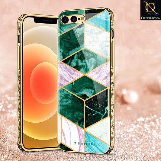 iPhone 8 Plus / 7 Plus Cover - O'Nation Shades of Marble Series - Premium Electroplated Shutterproof Case Soft Silicon Borders Case
