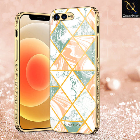 iPhone 8 Plus / 7 Plus Cover - O'Nation Shades of Marble Series - Premium Electroplated Shutterproof Case Soft Silicon Borders Case