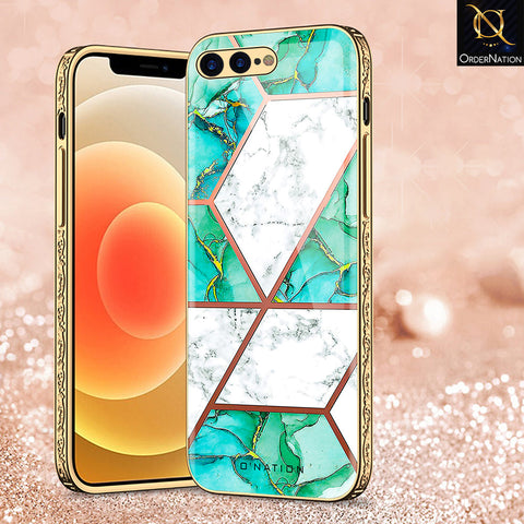 iPhone 8 Plus / 7 Plus Cover - O'Nation Shades of Marble Series - Premium Electroplated Shutterproof Case Soft Silicon Borders Case