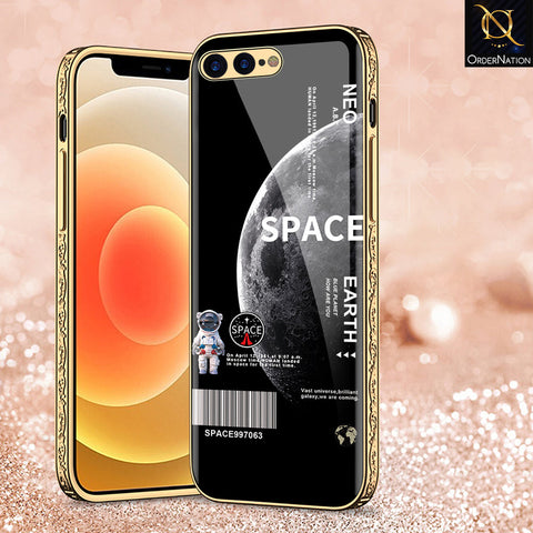 iPhone 8 Plus / 7 Plus Cover - Limitless Series - Premium Electroplated Shutterproof Case Soft Silicon Borders Case