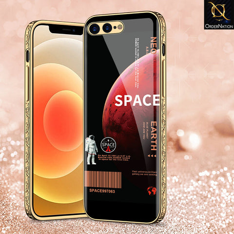 iPhone 8 Plus / 7 Plus Cover - Limitless Series - Premium Electroplated Shutterproof Case Soft Silicon Borders Case