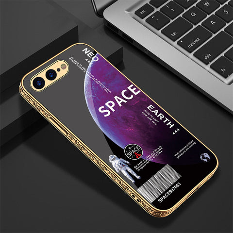 iPhone 8 Plus / 7 Plus Cover - Limitless Series - Premium Electroplated Shutterproof Case Soft Silicon Borders Case