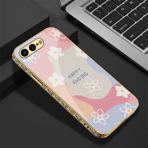 iPhone 8 Plus / 7 Plus Cover - Happy Series - Premium Electroplated Shutterproof Case Soft Silicon Borders Case