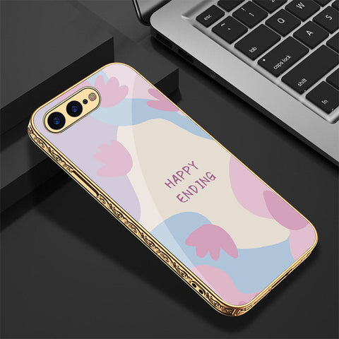 iPhone 8 Plus / 7 Plus Cover - Happy Series - Premium Electroplated Shutterproof Case Soft Silicon Borders Case