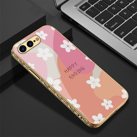 iPhone 8 Plus / 7 Plus Cover - Happy Series - Premium Electroplated Shutterproof Case Soft Silicon Borders Case