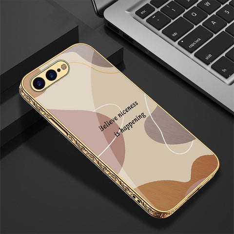 iPhone 8 Plus / 7 Plus Cover - Happy Series - Premium Electroplated Shutterproof Case Soft Silicon Borders Case
