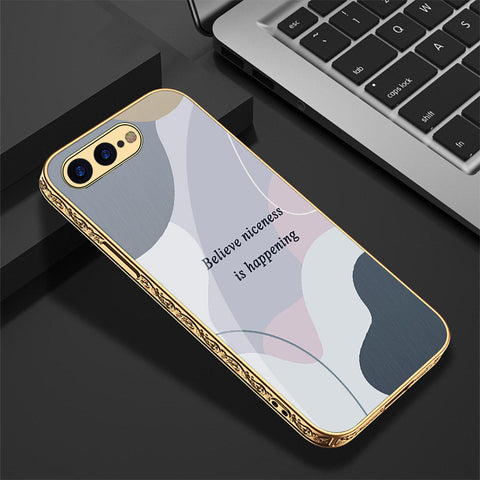 iPhone 8 Plus / 7 Plus Cover - Happy Series - Premium Electroplated Shutterproof Case Soft Silicon Borders Case