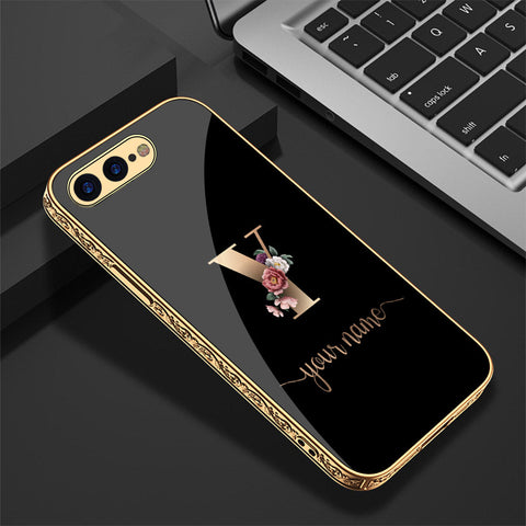 iPhone 8 Plus / 7 Plus Cover - Personalized Alphabet Series - Premium Electroplated Shutterproof Case Soft Silicon Borders Case
