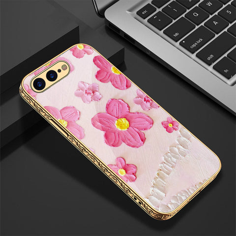 iPhone 8 Plus / 7 Plus Cover - Floral Series - Premium Electroplated Shutterproof Case Soft Silicon Borders Case