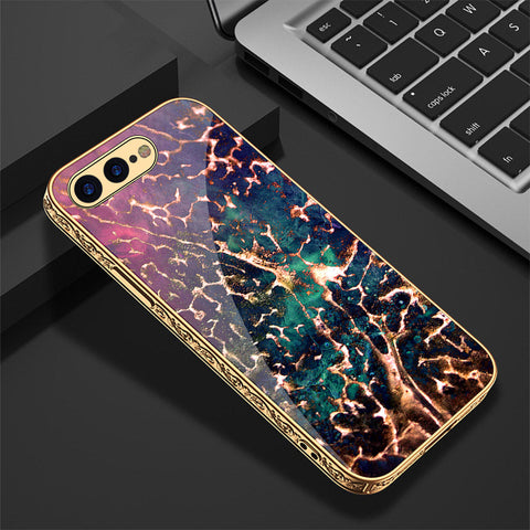 iPhone 8 Plus / 7 Plus Cover - Colorful Marble Series - Premium Electroplated Shutterproof Case Soft Silicon Borders Case
