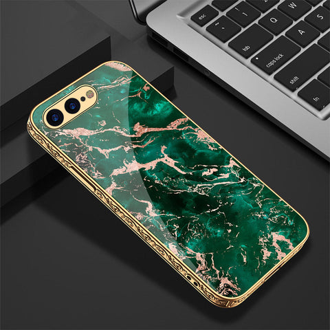 iPhone 8 Plus / 7 Plus Cover - Colorful Marble Series - Premium Electroplated Shutterproof Case Soft Silicon Borders Case