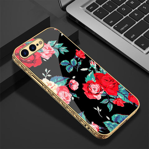 iPhone 8 Plus / 7 Plus Cover - Floral Series - Premium Electroplated Shutterproof Case Soft Silicon Borders Case