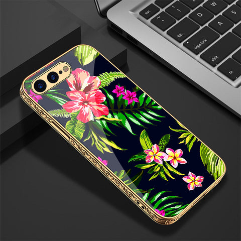 iPhone 8 Plus / 7 Plus Cover - Floral Series - Premium Electroplated Shutterproof Case Soft Silicon Borders Case
