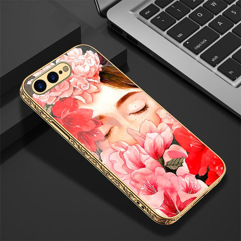 iPhone 8 Plus / 7 Plus Cover - Floral Series - Premium Electroplated Shutterproof Case Soft Silicon Borders Case