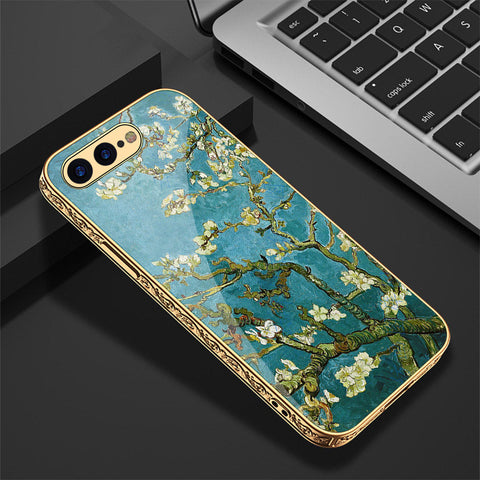 iPhone 8 Plus / 7 Plus Cover - Floral Series 2 - Premium Electroplated Shutterproof Case Soft Silicon Borders Case (Fast Delivery)