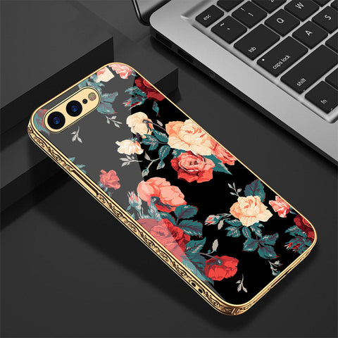 iPhone 8 Plus / 7 Plus Cover - Floral Series 2 - Premium Electroplated Shutterproof Case Soft Silicon Borders Case