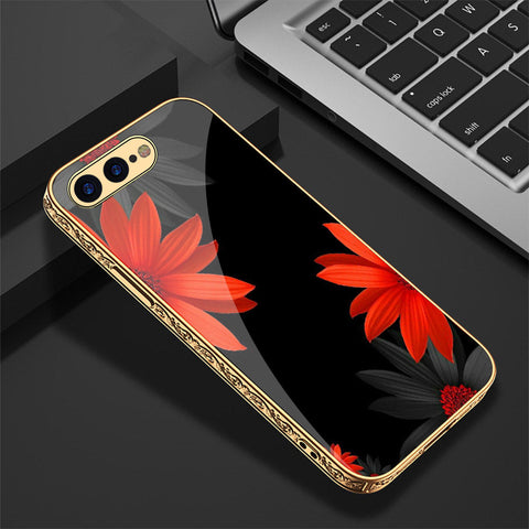 iPhone 8 Plus / 7 Plus Cover - Floral Series 2 - Premium Electroplated Shutterproof Case Soft Silicon Borders Case