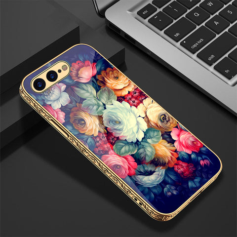 iPhone 8 Plus / 7 Plus Cover - Floral Series 2 - Premium Electroplated Shutterproof Case Soft Silicon Borders Case