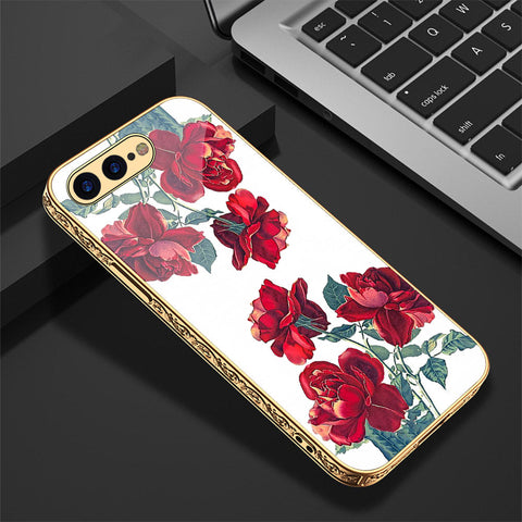 iPhone 8 Plus / 7 Plus Cover - Floral Series 2 - Premium Electroplated Shutterproof Case Soft Silicon Borders Case